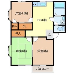 本城弐番館の物件間取画像